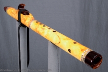Yellow Cedar Burl Native American Flute, Minor, Mid B-4, #K18K (4)